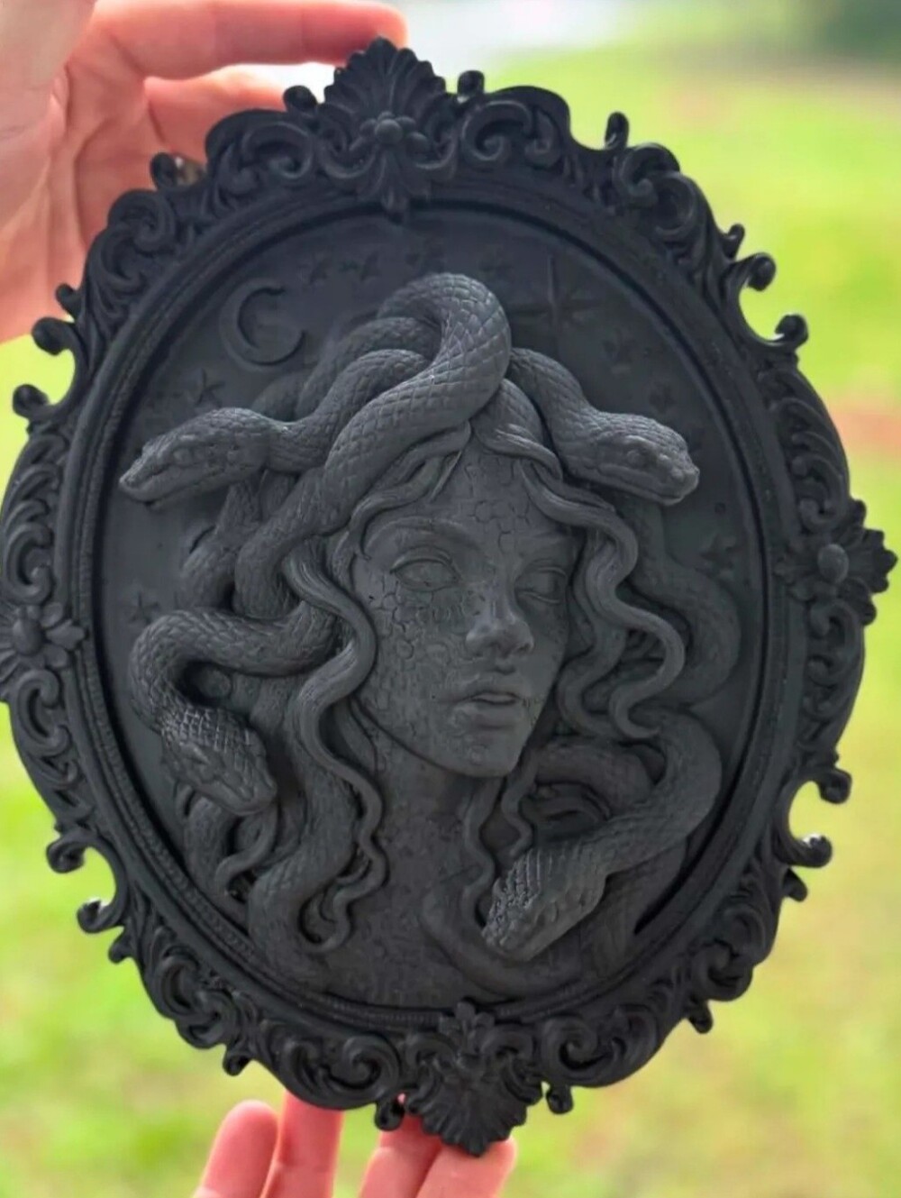 Black Medusa Wall Plaque - Gothic Home Wall Decor